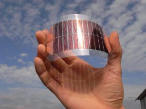 Fig. 2 Solar cells must be made from materials that absorb light energy and convert it to electricity. (exposolar.org)