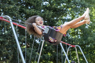 A child on a swing is an example of an oscillator.  The period of oscillation is the time it takes her to complete one cycle, swinging forward and back to her starting position. (About.com) 